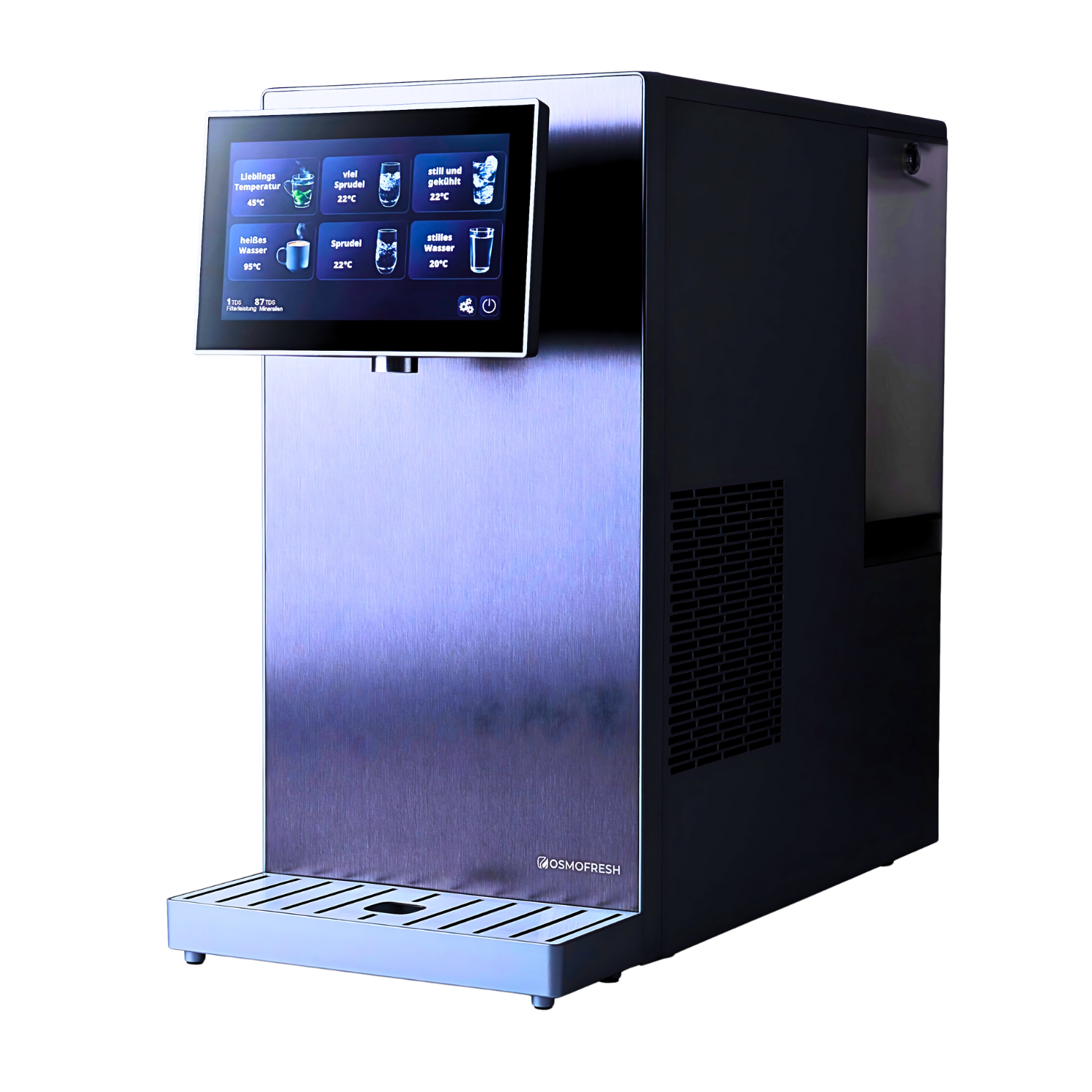 OsmoFresh Fusion Pro Wasserfilter (5% Rabatt mit über Link) - 7-Stufen-Filtration und Umkehrosmose-Technologie - Premium-Wasserspender mit Filter, Sprudel & Heißwasser